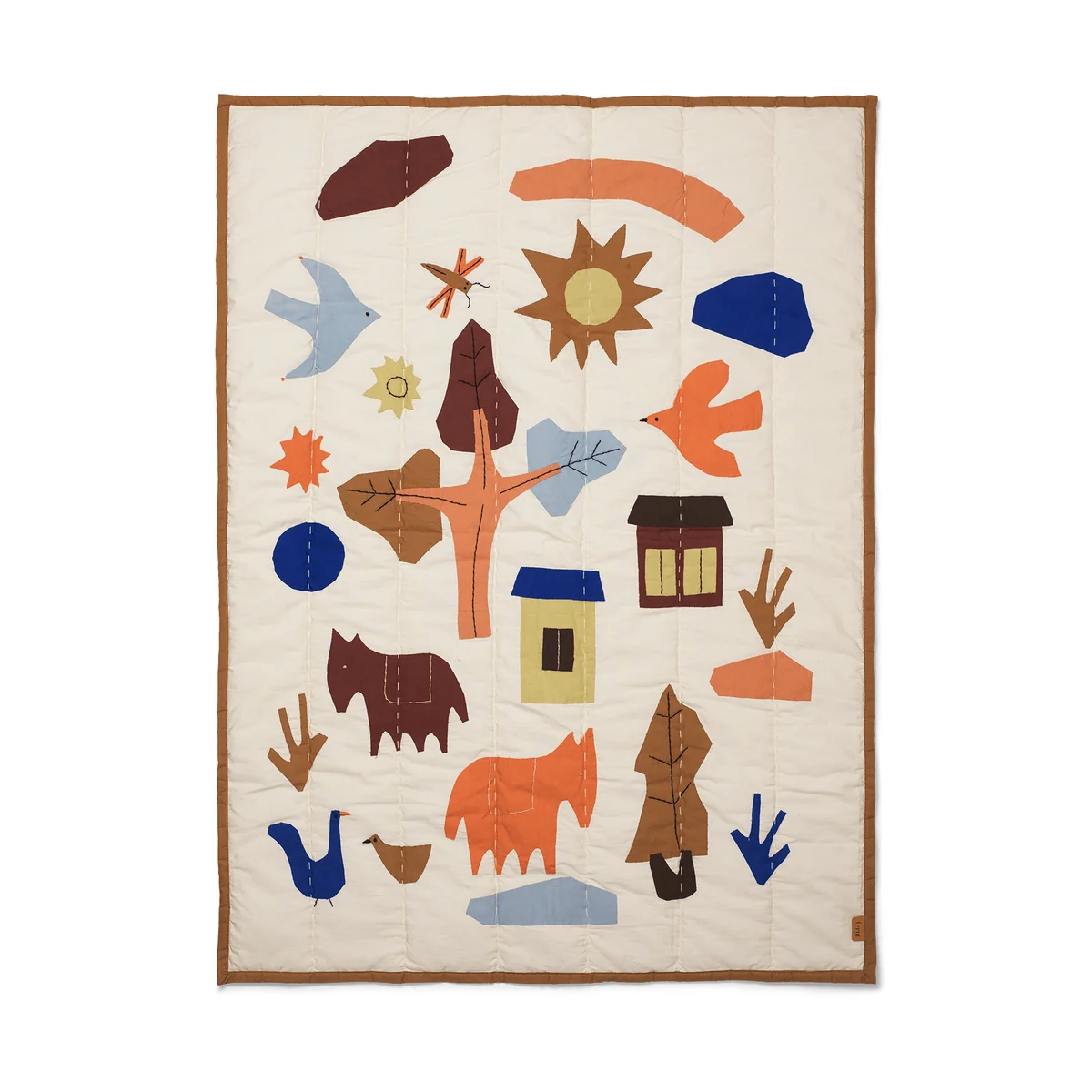 Ferm Living - Village Couette 110 x 80 cm, multicolore Ferm Living - Village Couette 110 x 80 cm, multicolore