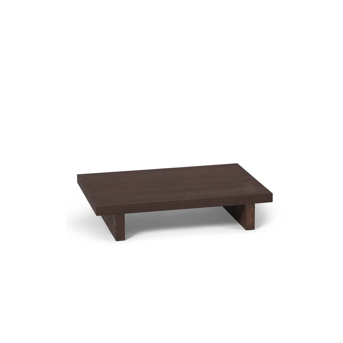 Ferm Living - Kona Low Table d'appoint, 49 x 33,5 cm, chêne teinté foncé Ferm Living - Kona Low Table d'appoint, 49 x 33,5 cm, chêne teinté foncé