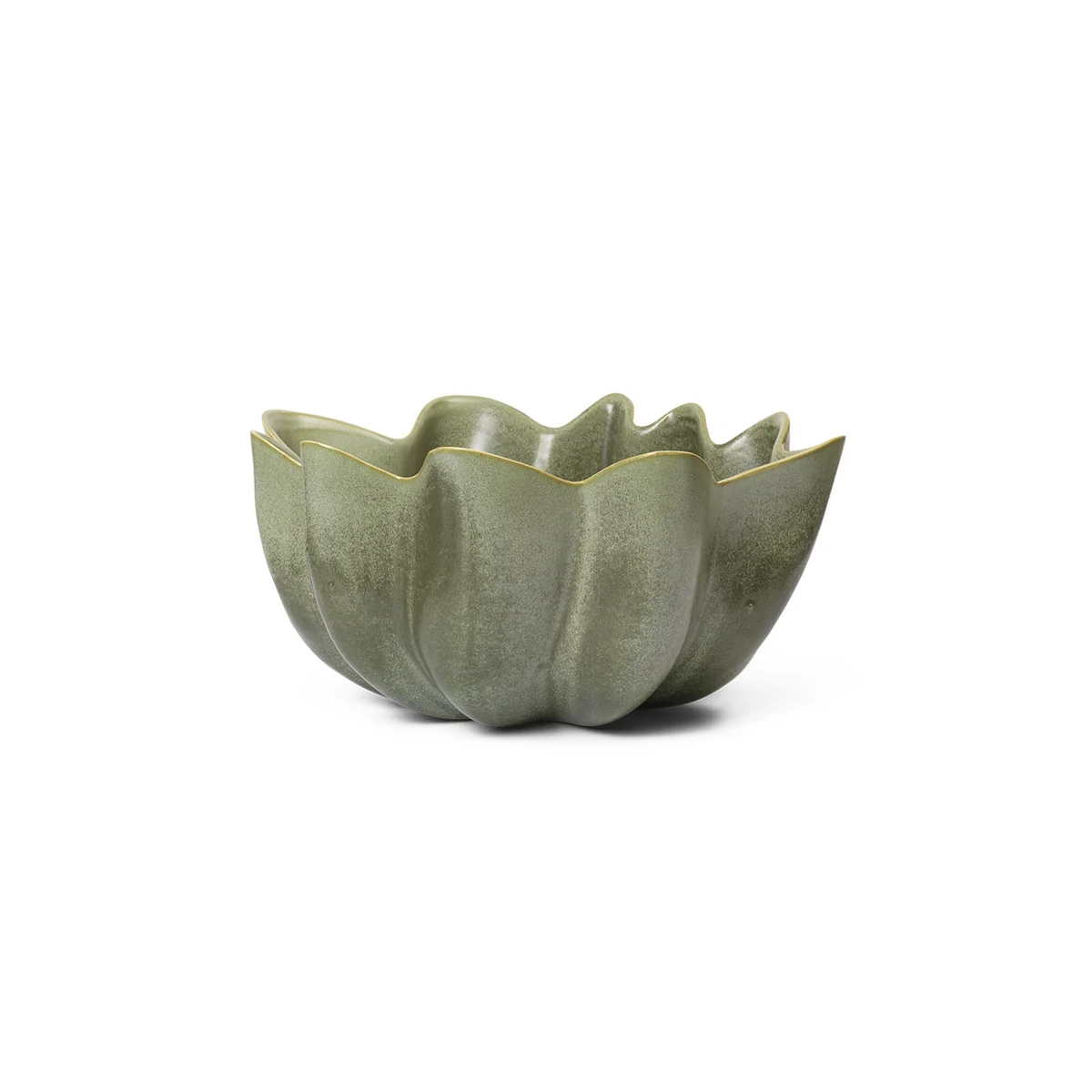 Ferm Living - Nium Bol, Ø 22 cm, dark sage Ferm Living - Nium Bol, Ø 22 cm, dark sage