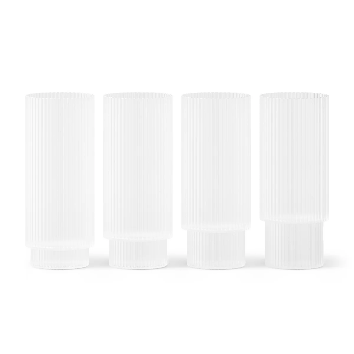 Ferm Living - Ripple Verres à long drink, givré (set de 4)