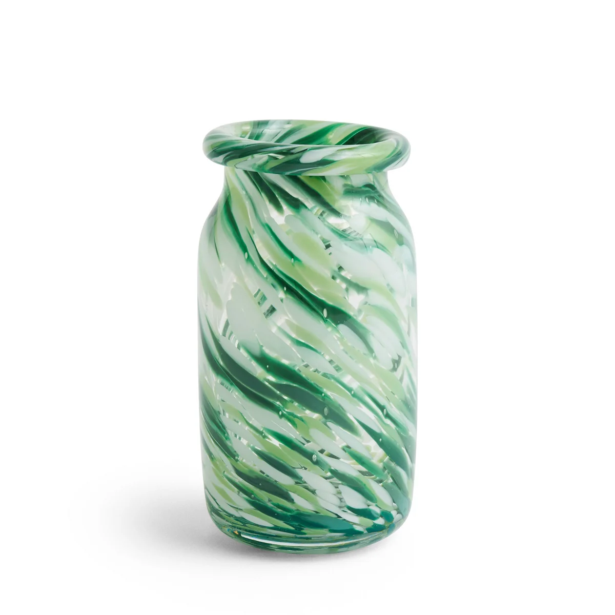 HAY - Splash Vase S, Ø 11,3 x H 20,5 cm, green swirl HAY - Splash Vase S, Ø 11,3 x H 20,5 cm, green swirl