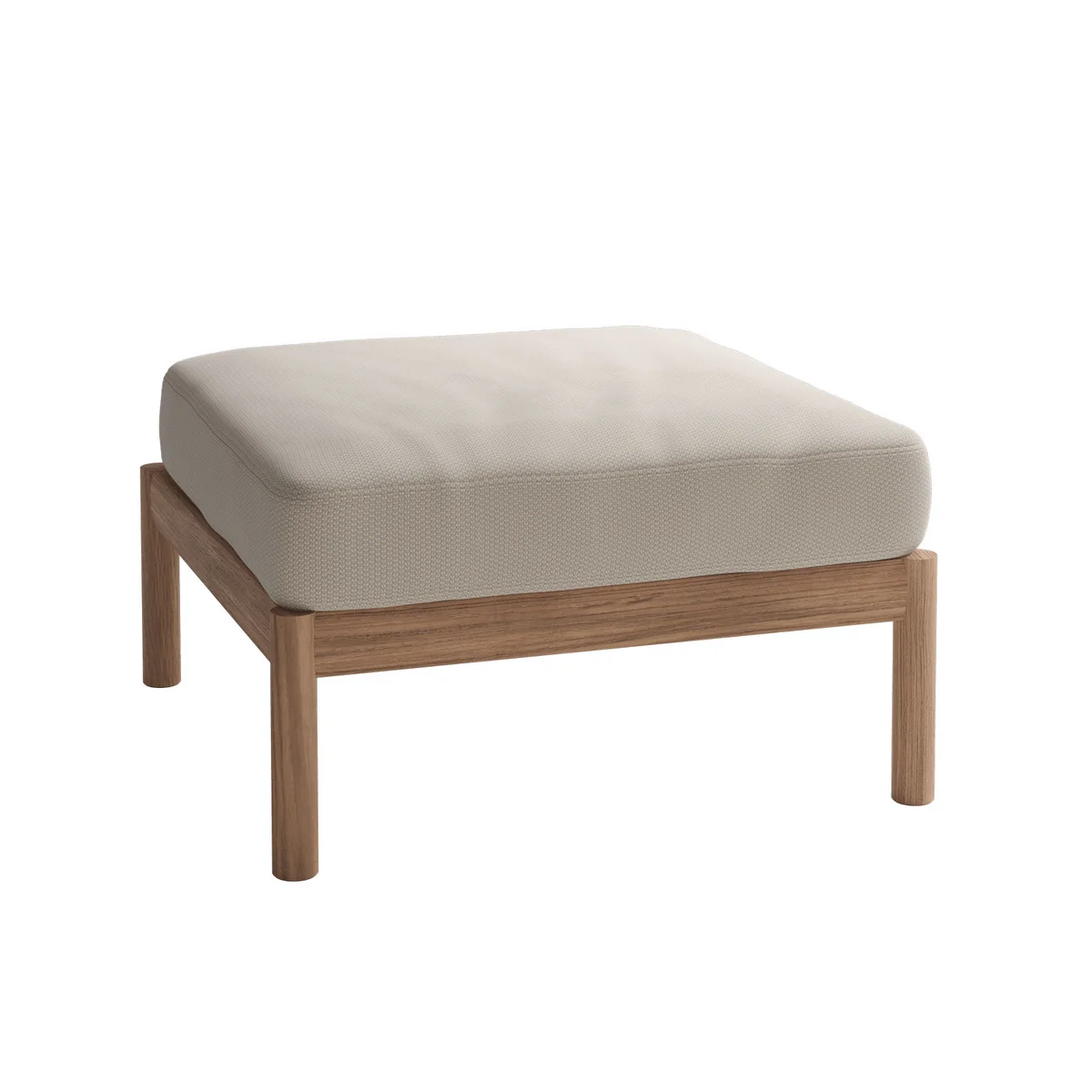 Fritz Hansen - Skagerak Tradition Pouf d'extérieur, teck / sable clair Fritz Hansen - Skagerak Tradition Pouf d'extérieur, teck / sable clair
