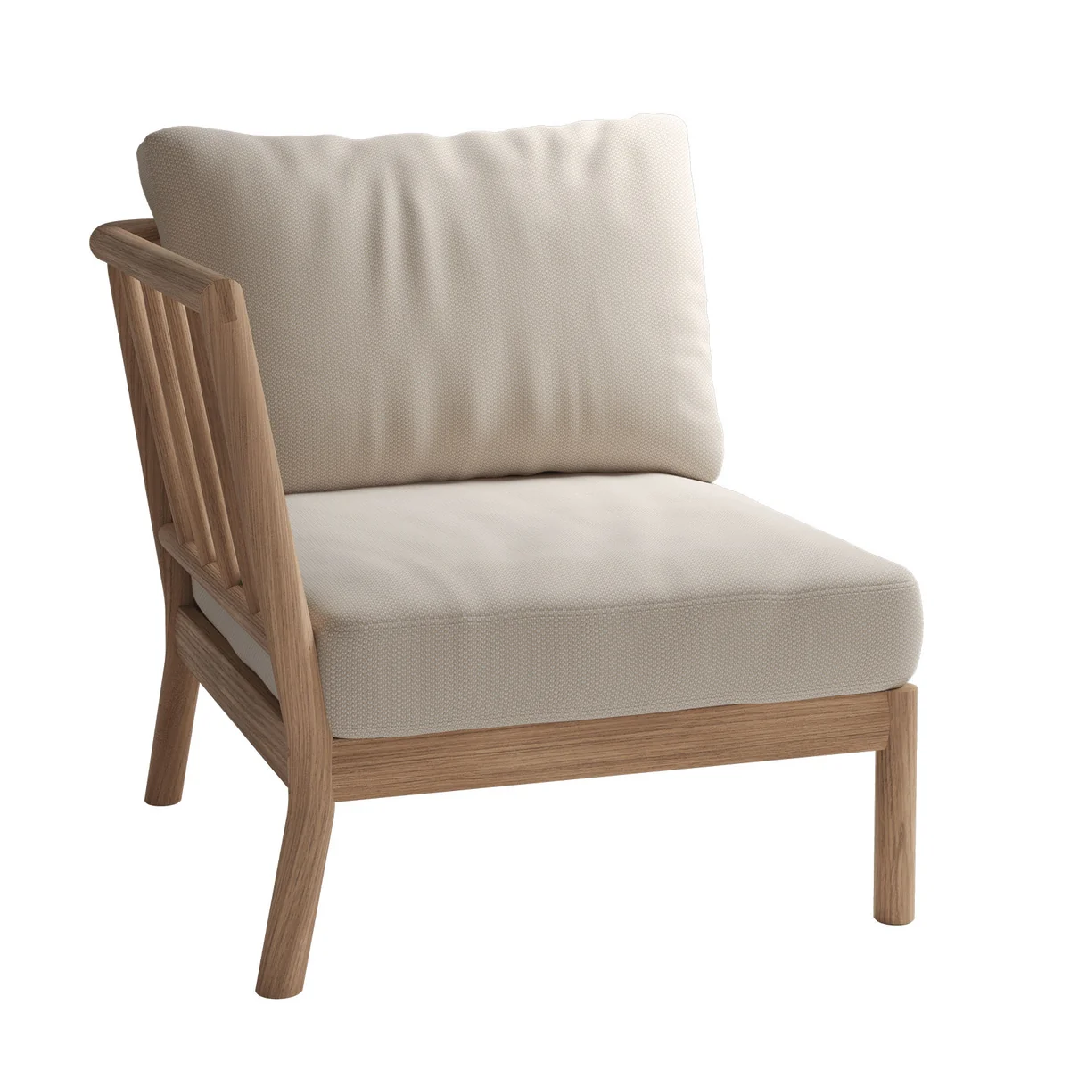 Fritz Hansen - Skagerak Tradition Canapé d'extérieur Endmodul, teck / light sand