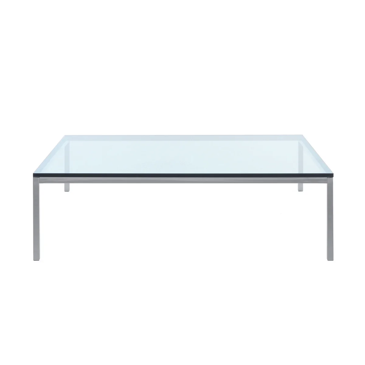 Knoll - Florence Table basse, 120 x 120 cm, verre cristal Knoll - Florence Table basse, 120 x 120 cm, verre cristal