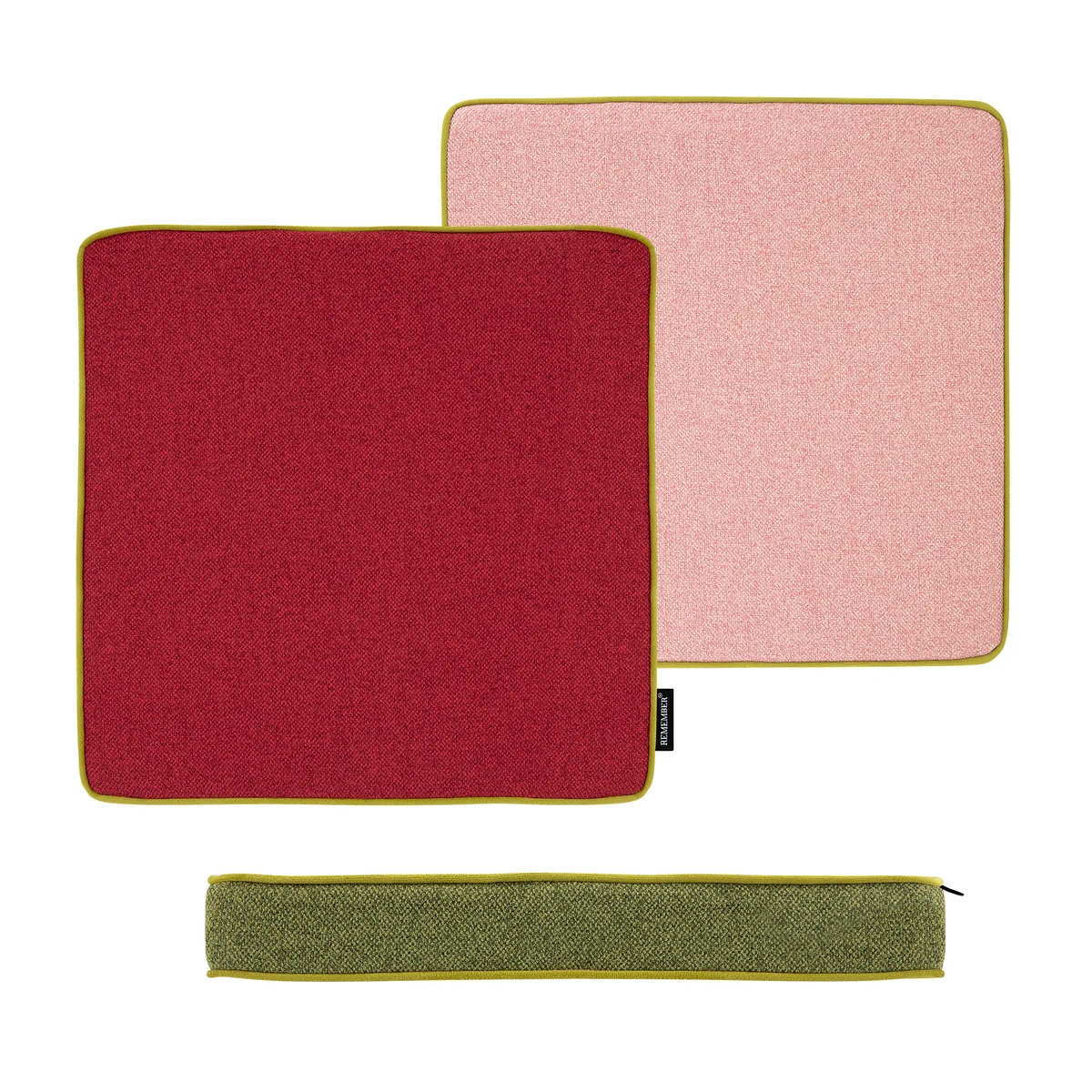 Remember - Coussin d'assise 40 x 40 cm, cranberry