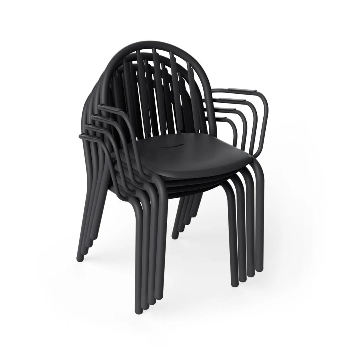 Fatboy - Fred's Outdoor Chaise avec accoudoirs, anthracite (set de 4) (édition exclusive)