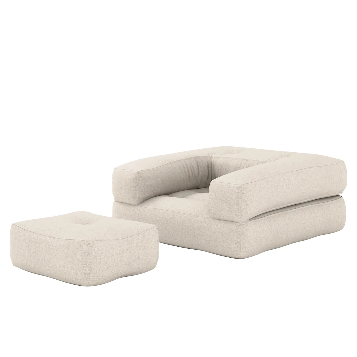 Karup - Cube Fauteuil-lit, 90 x 190 cm, lin