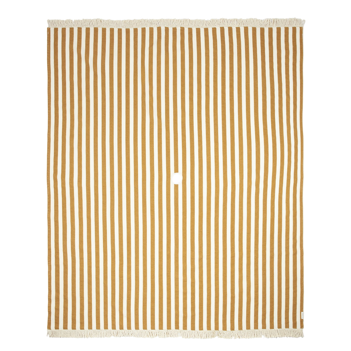 nobodinoz - portofino serviette de plage xl, 146 x 175 cm, honey stripes waffle