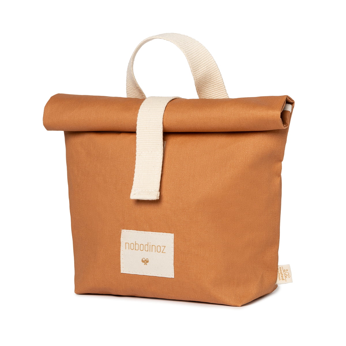 nobodinoz - sunshine eco lunch bag, cannelle