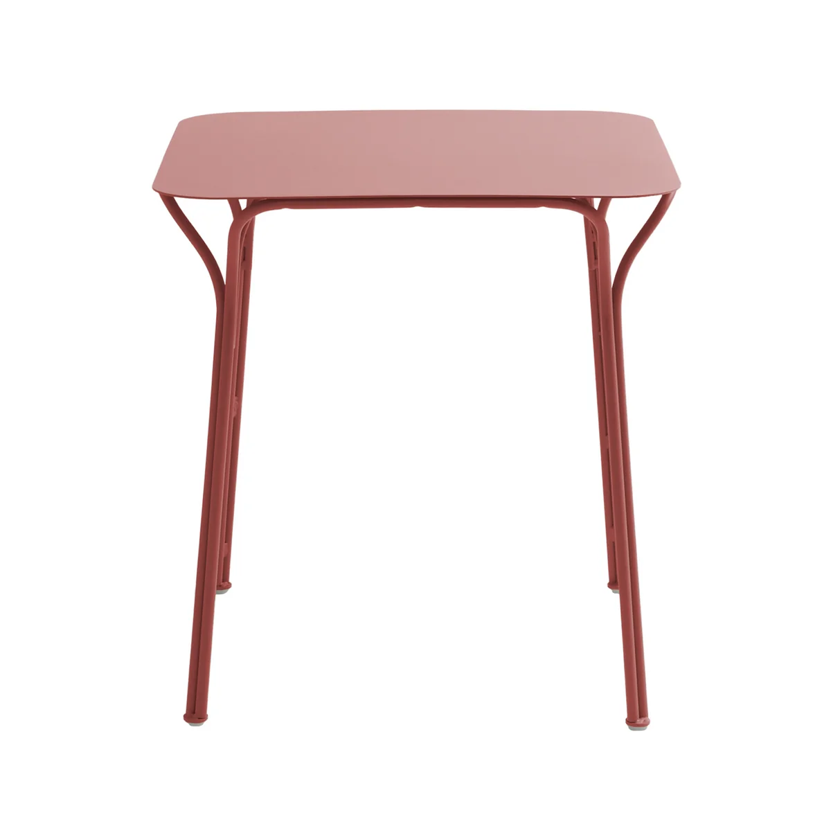 Kartell - Hiray Table de jardin, 70 x 70 cm, rouge rouille Kartell - Hiray Table de jardin, 70 x 70 cm, rouge rouille