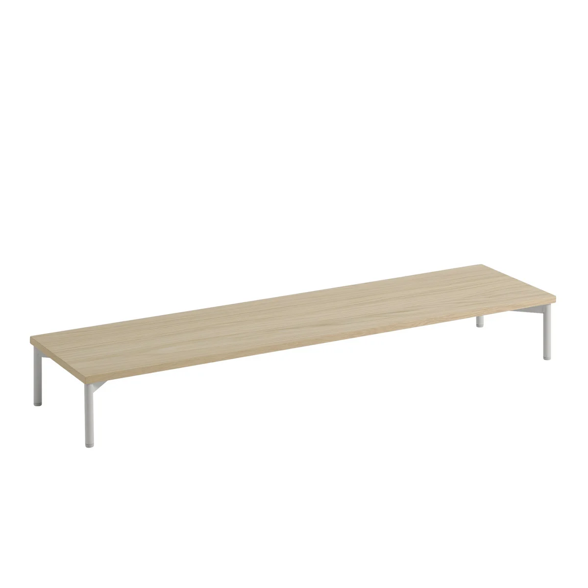 Muuto - Tube Podium pour Stacked System 131 x 35 cm, chêne / gris Muuto - Tube Podium pour Stacked System 131 x 35 cm, chêne / gris