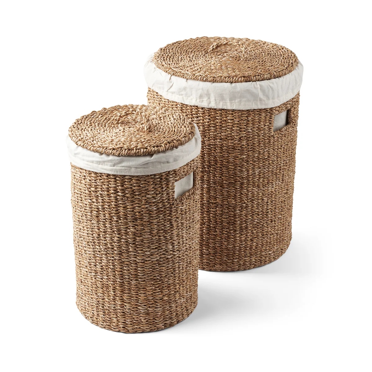 Humdakin - Laundry Hamper Panier à linge, jonc de mer (lot de 2)