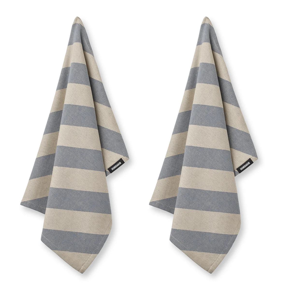 Humdakin - Torchon en coton recyclé GRS, 45 x 70 cm, blue candy (lot de 2)