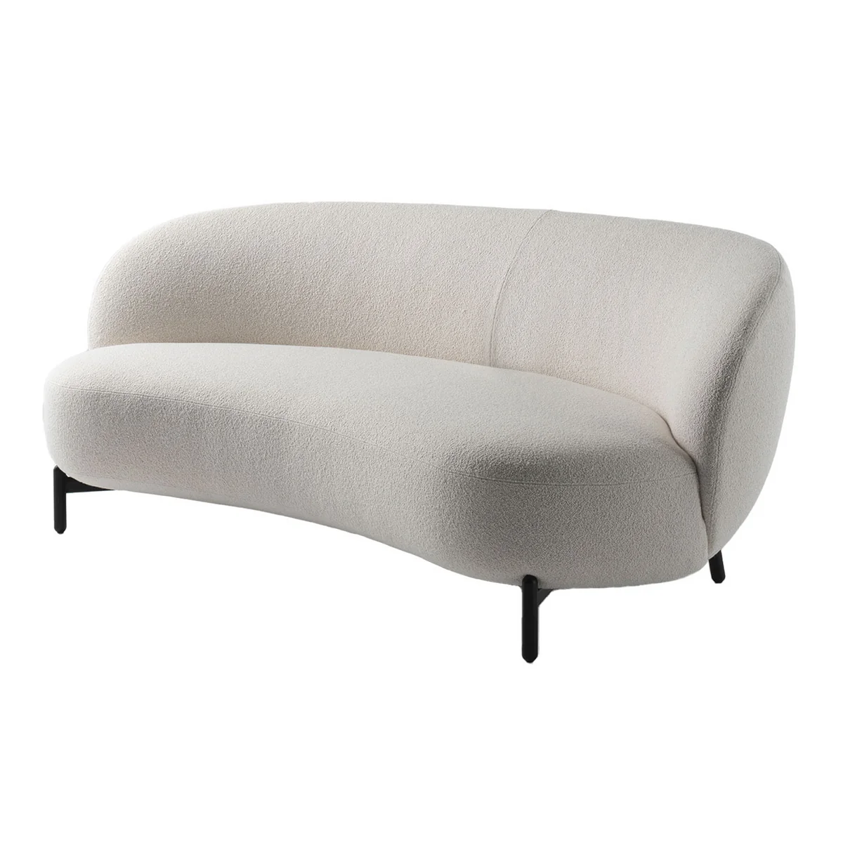 Kartell - Lunam Canapé, noir / blanc (tissu Orsetto) Kartell - Lunam Canapé, noir / blanc (tissu Orsetto)