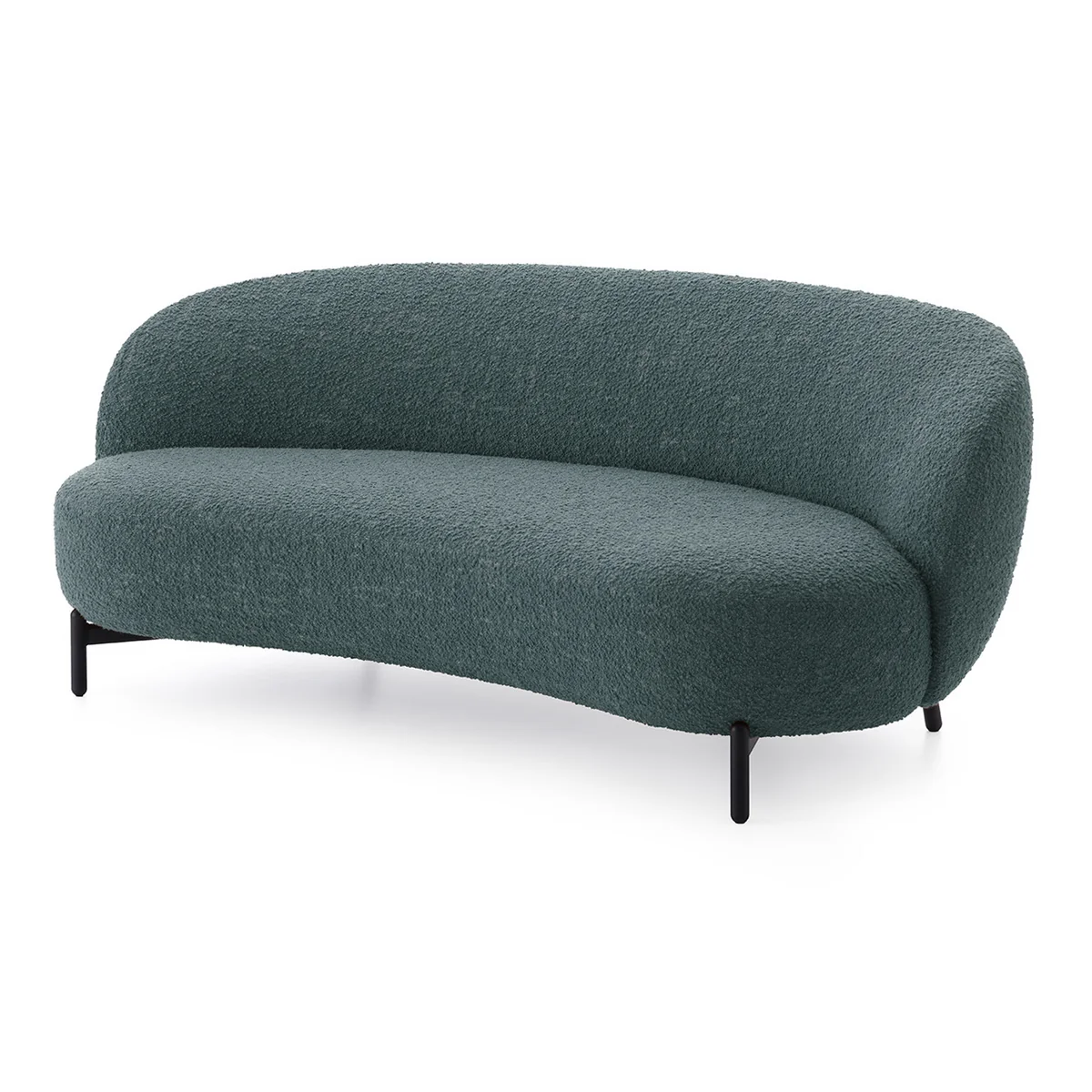 Kartell - Lunam Canapé, noir / pétrole (tissu Curly) Kartell - Lunam Canapé, noir / pétrole (tissu Curly)
