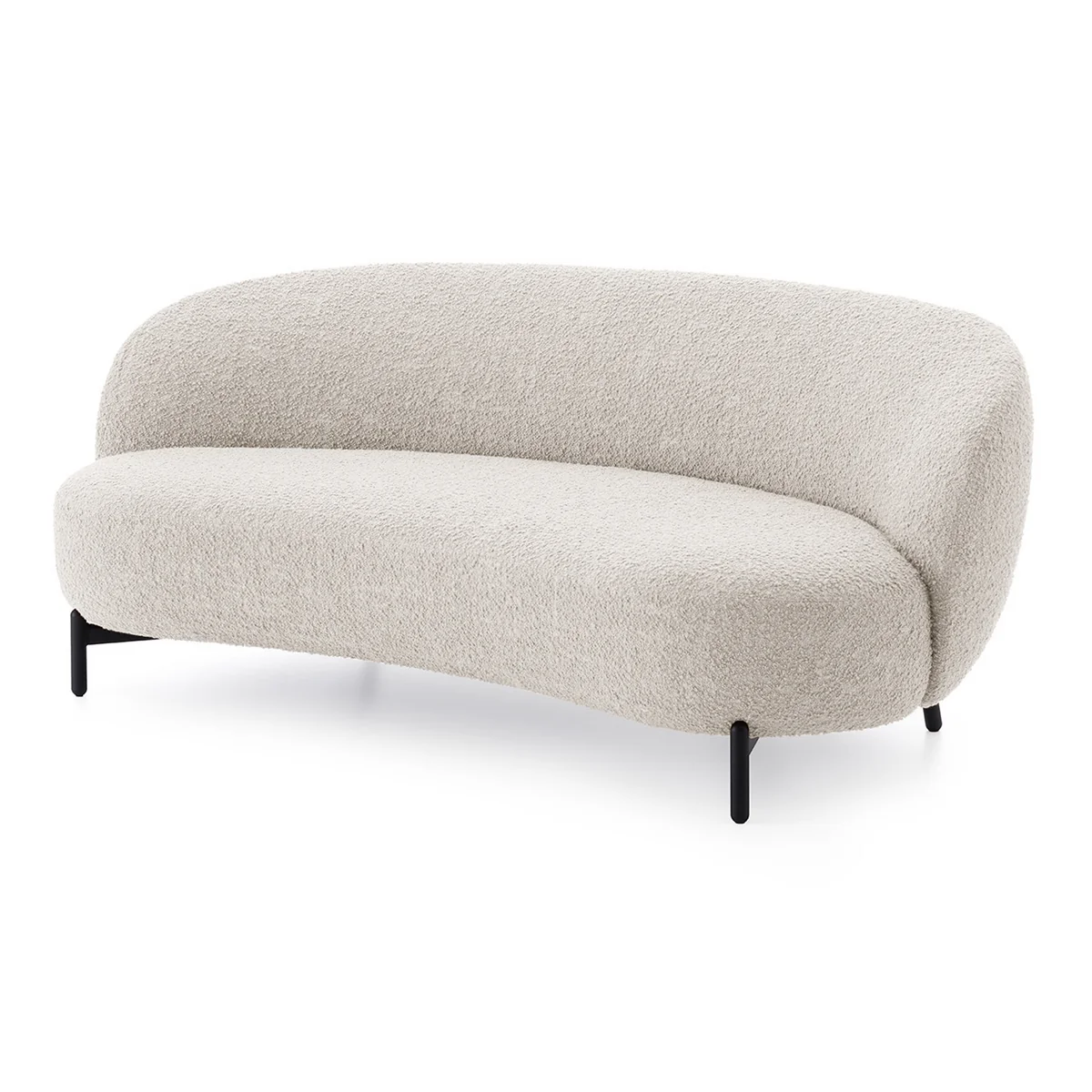 Kartell - Lunam Canapé, noir / blanc (tissu Curly) Kartell - Lunam Canapé, noir / blanc (tissu Curly)