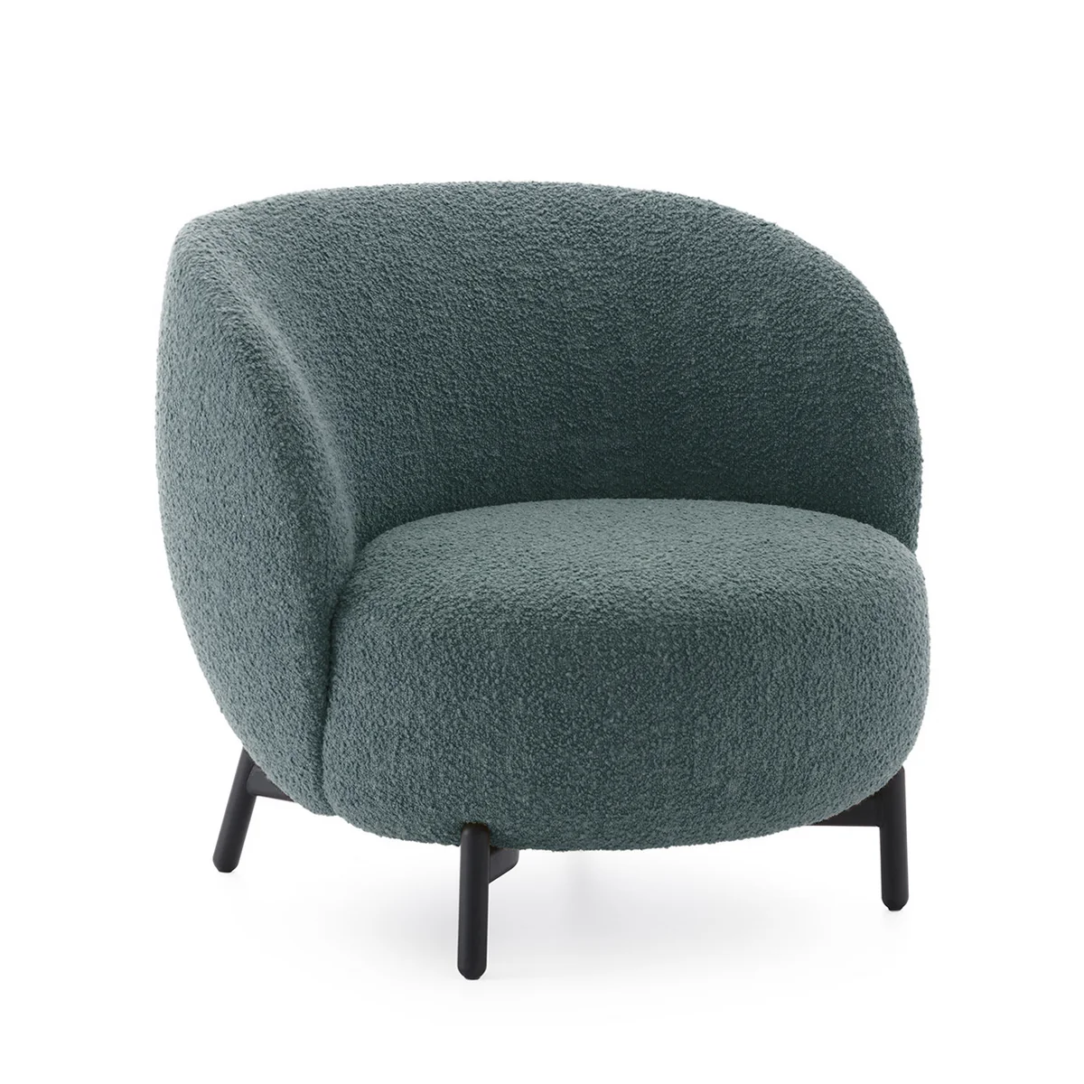 Kartell - Lunam Fauteuil, noir / pétrole (tissu Curly) Kartell - Lunam Fauteuil, noir / pétrole (tissu Curly)