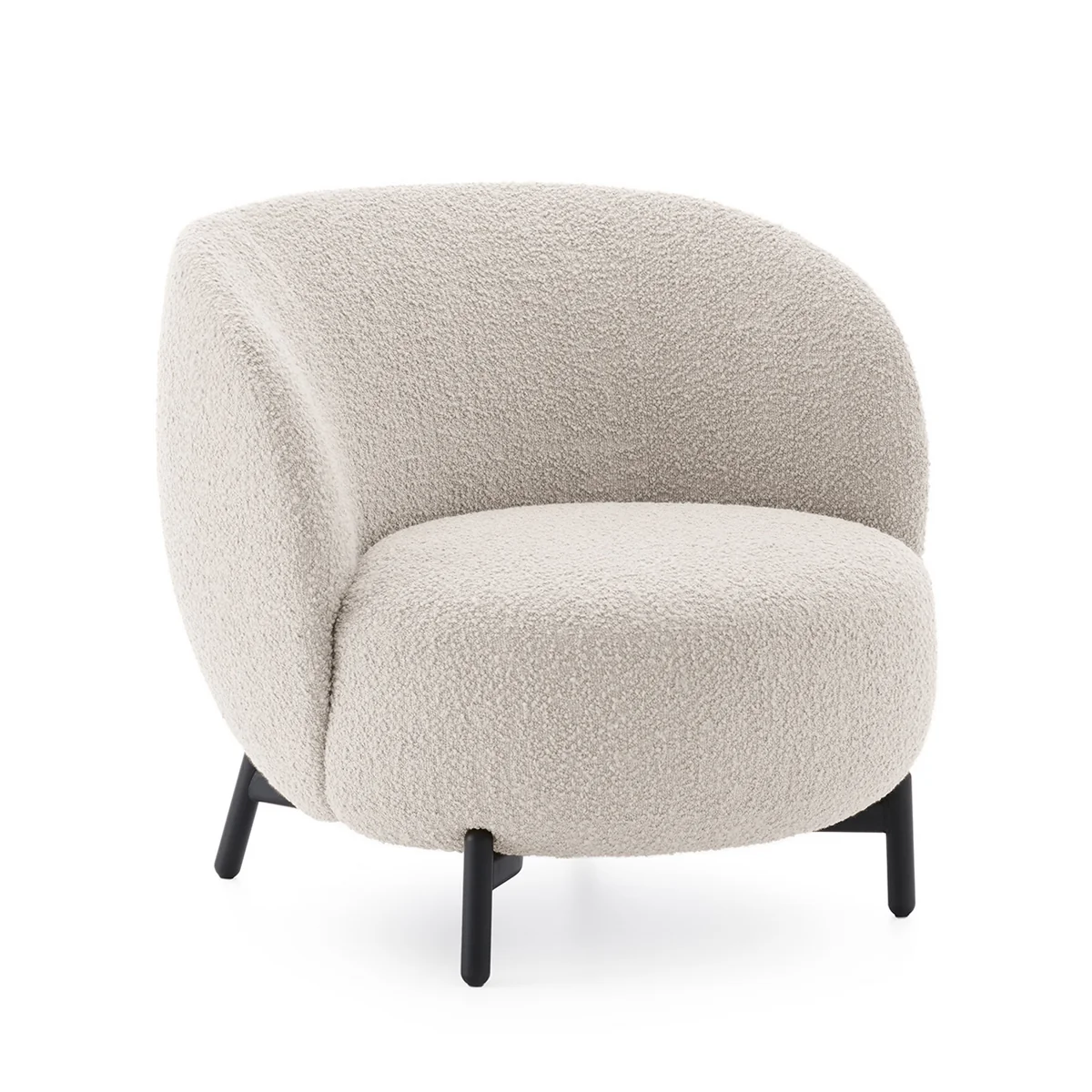 Kartell - Lunam Fauteuil, noir / blanc (tissu Curly) Kartell - Lunam Fauteuil, noir / blanc (tissu Curly)