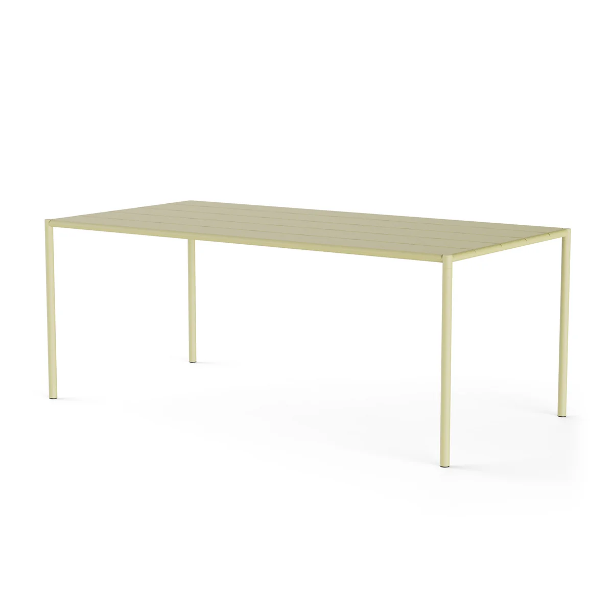 NINE - Sine Table de jardin, 189 x 94,5 cm, jaune NINE - Sine Table de jardin, 189 x 94,5 cm, jaune