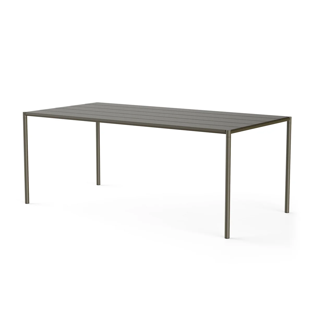 NINE - Sine Table de jardin, 189 x 94,5 cm, vert foncé NINE - Sine Table de jardin, 189 x 94,5 cm, vert foncé