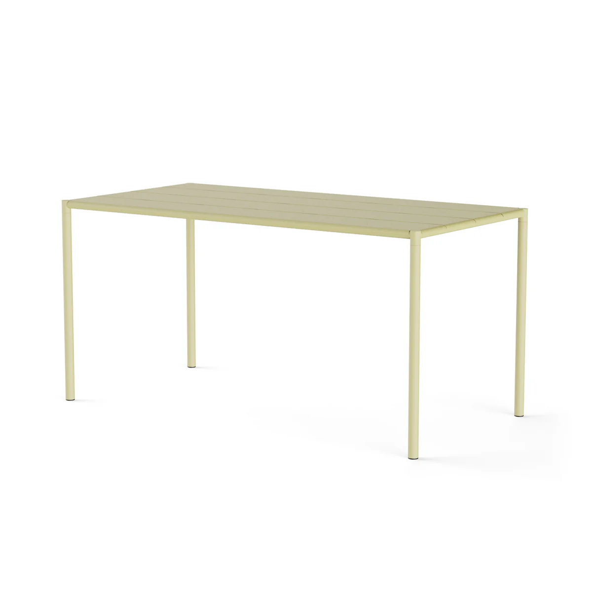 NINE - Sine Table de jardin, 151 x 75,5 cm, jaune NINE - Sine Table de jardin, 151 x 75,5 cm, jaune