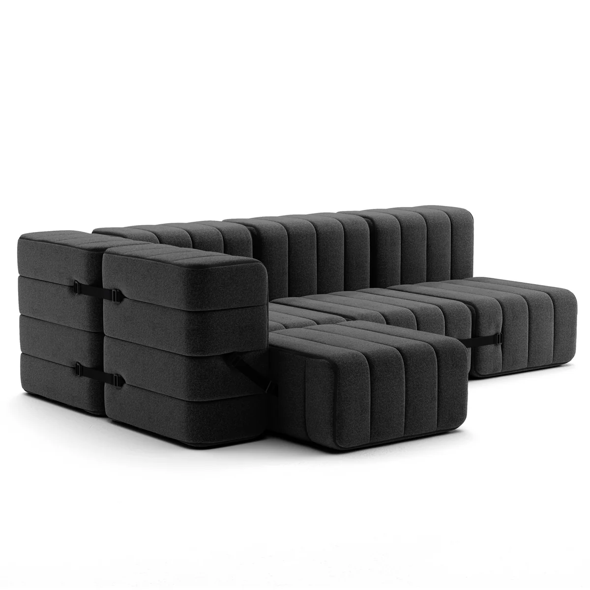 Ambivalenz - Curt Canapé Set 9, Dama - 0004 (gris foncé) Ambivalenz - Curt Canapé Set 9, Dama - 0004 (gris foncé)