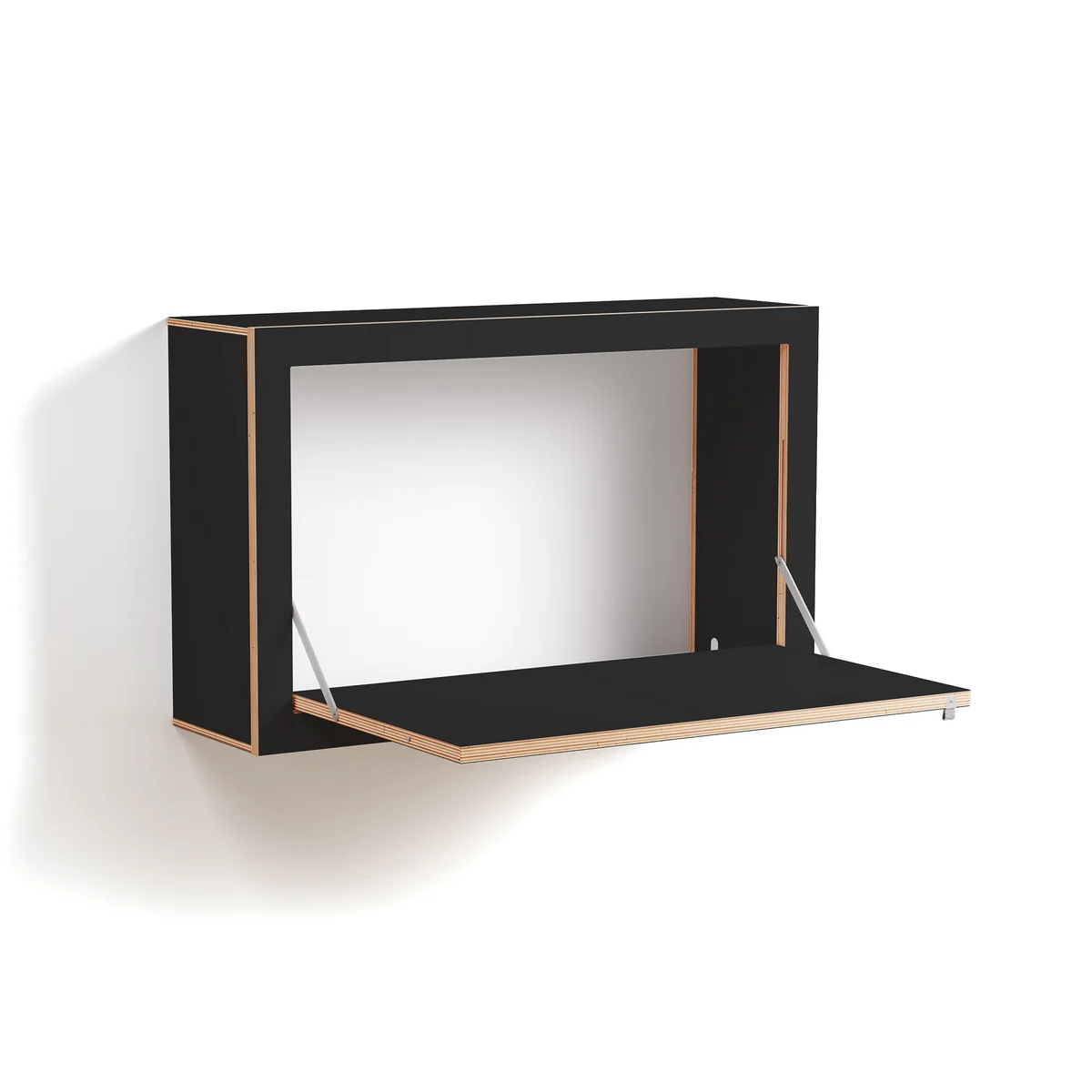 Ambivalenz - Fläpps Secrétaire 80 x 50 x 20 cm, noir Ambivalenz - Fläpps Secrétaire 80 x 50 x 20 cm, noir
