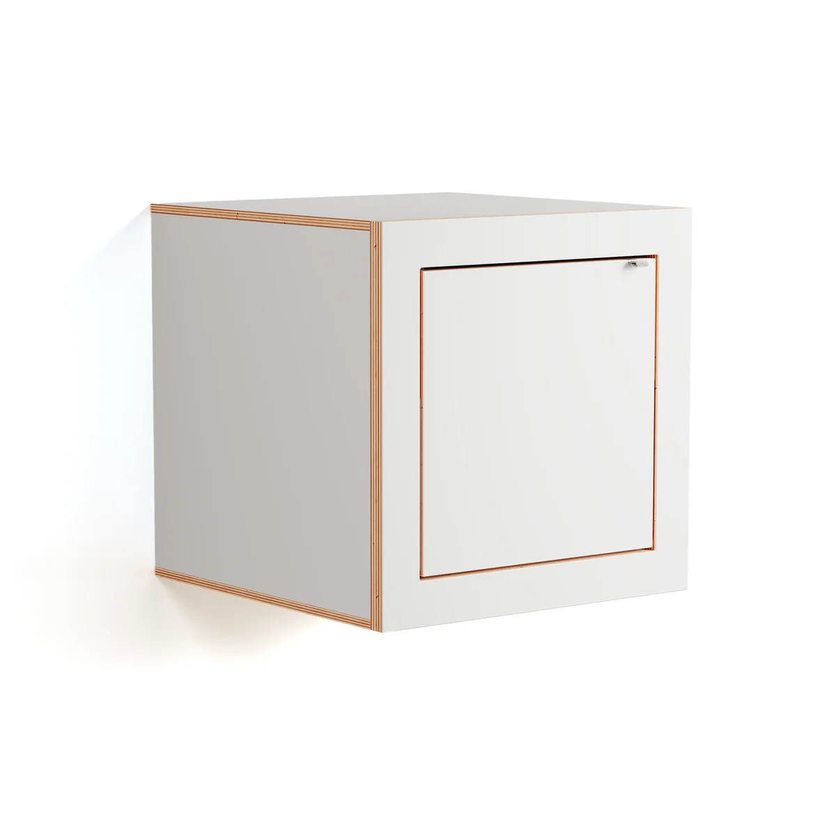 Ambivalenz - Fläpps Box Table de nuit 40 x 40 cm, blanc Ambivalenz - Fläpps Box Table de nuit 40 x 40 cm, blanc