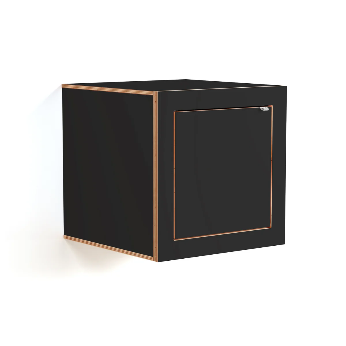 Ambivalenz - Fläpps Box Table de nuit 40 x 40 cm, noir Ambivalenz - Fläpps Box Table de nuit 40 x 40 cm, noir