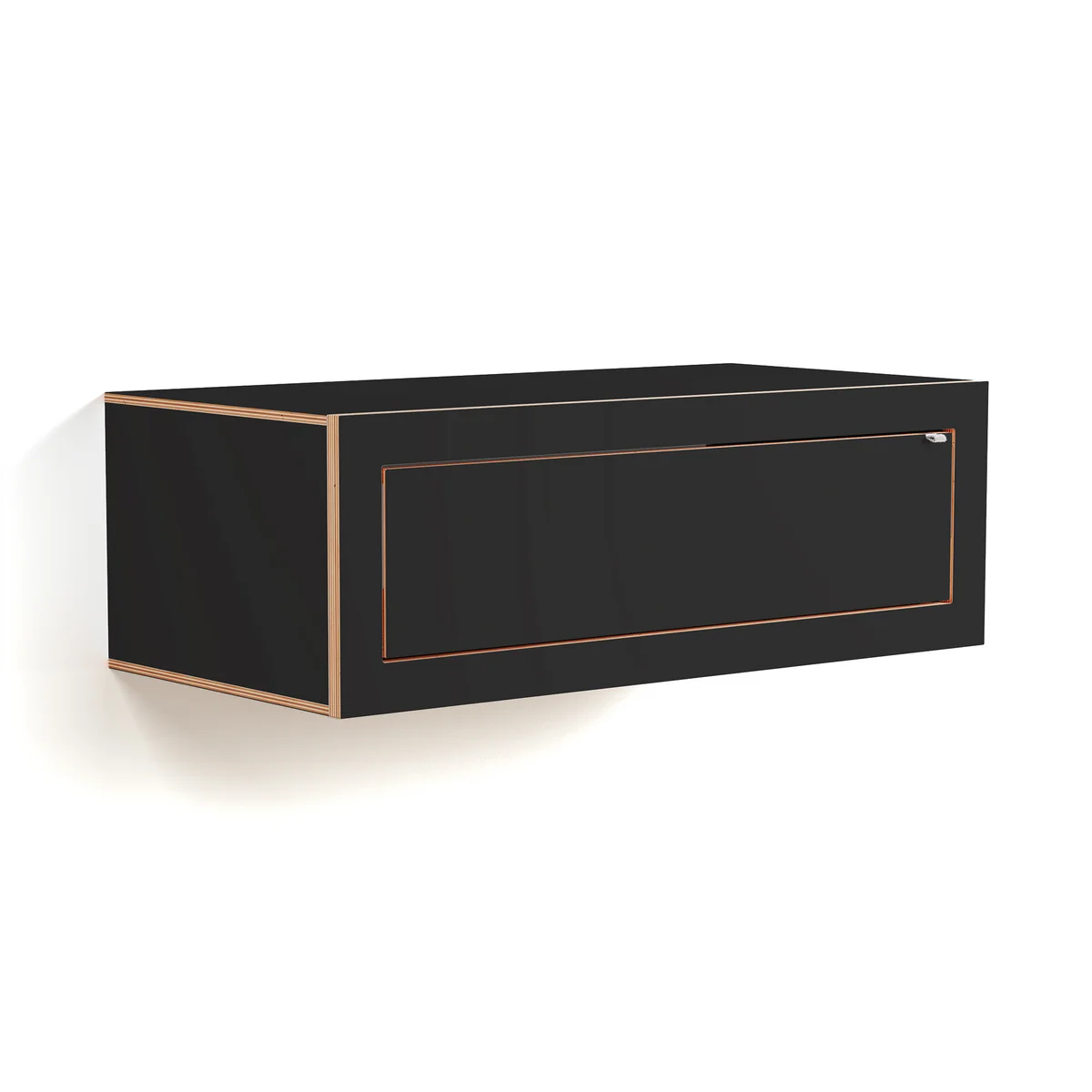 Ambivalenz - Fläpps Box Console murale 80 x 27 cm, noir Ambivalenz - Fläpps Box Console murale 80 x 27 cm, noir