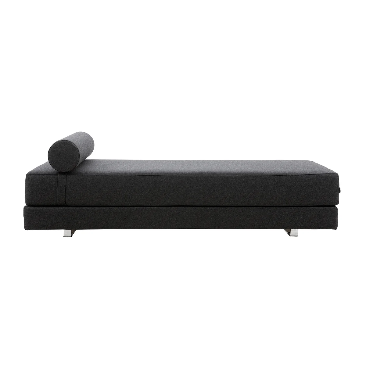 Softline - Lubi Canapé-lit avec matelas en mousse froide, anthracite (feutre 610), avec traversin Softline - Lubi Canapé-lit avec matelas en mousse froide, anthracite (feutre 610), avec traversin