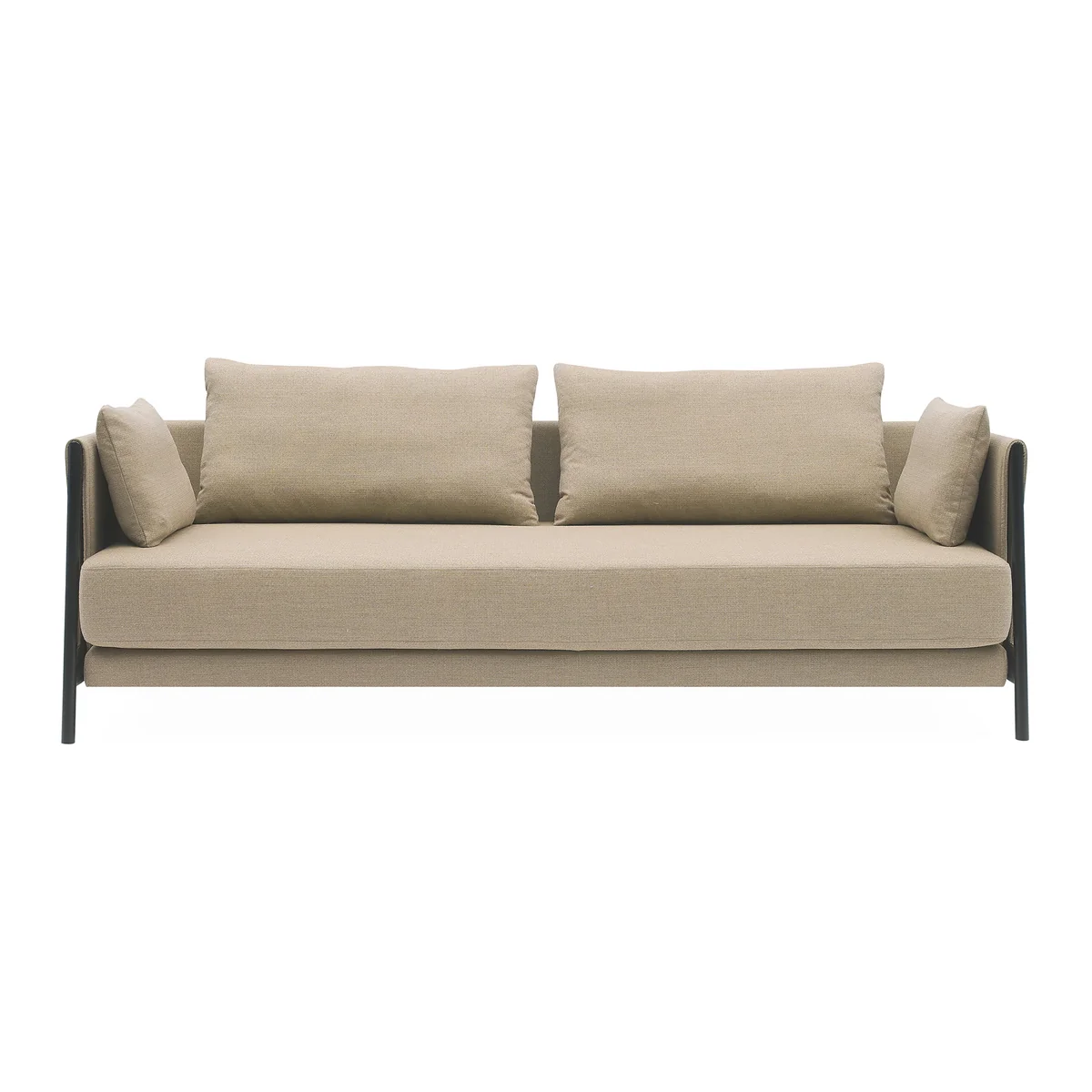 Softline - Madison Canapé-lit, noir / Vision sable (446) Softline - Madison Canapé-lit, noir / Vision sable (446)
