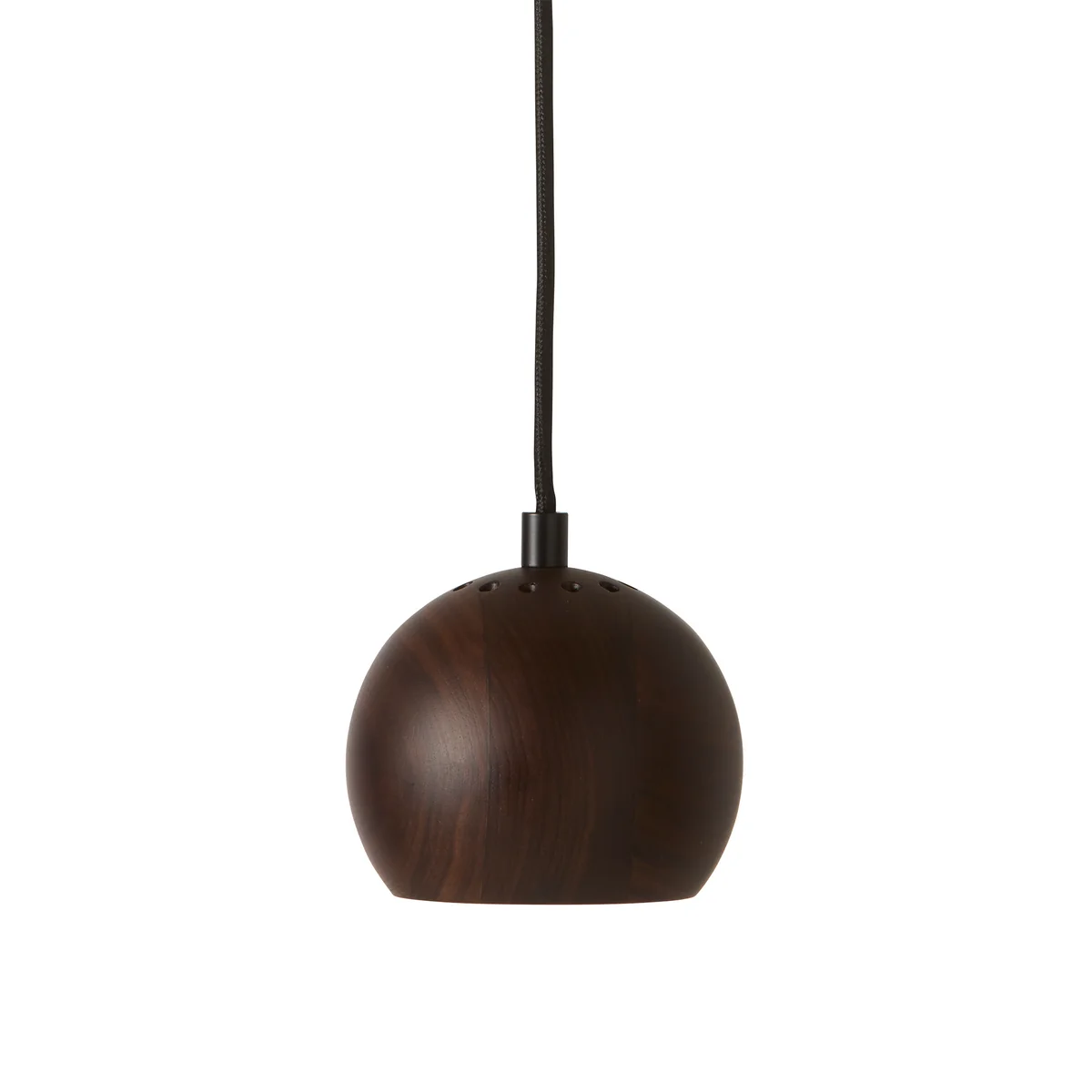 Frandsen - Ball Lampe suspendue, Ø 12 cm, noyer naturel Frandsen - Ball Lampe suspendue, Ø 12 cm, noyer naturel