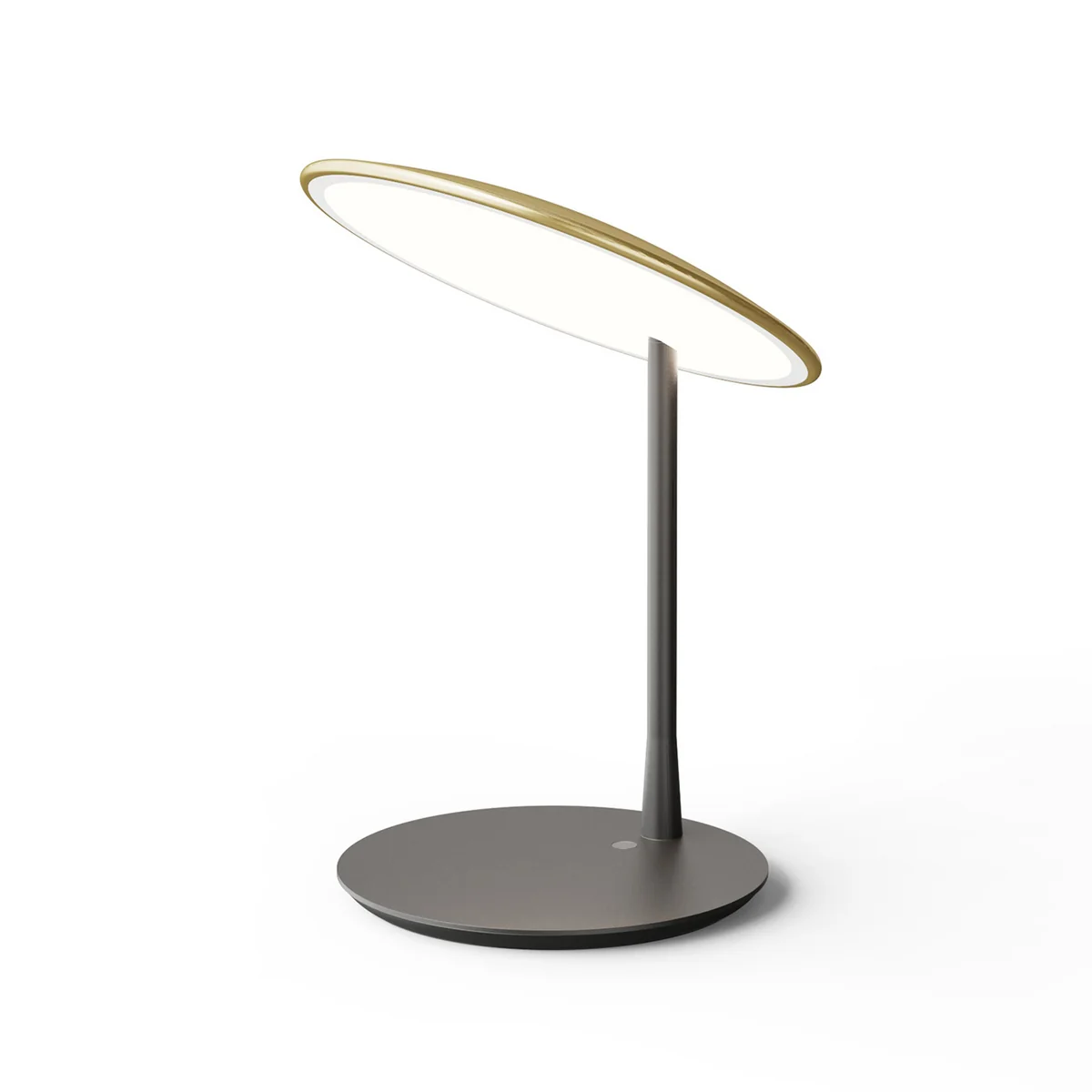 NINE - Disc LED lampe de table, laiton / noir NINE - Disc LED lampe de table, laiton / noir