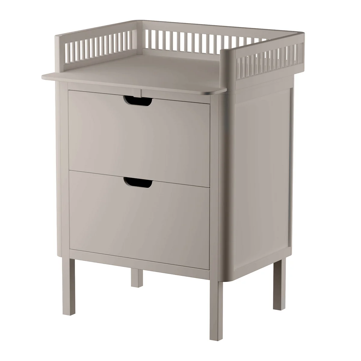 Sebra - Commode à langer avec tiroirs, jetty beige Sebra - Commode à langer avec tiroirs, jetty beige