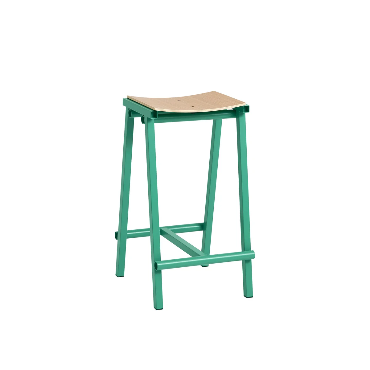 HAY - Taburete 8 Tabouret de bar, bas, chêne naturel / soft jade HAY - Taburete 8 Tabouret de bar, bas, chêne naturel / soft jade
