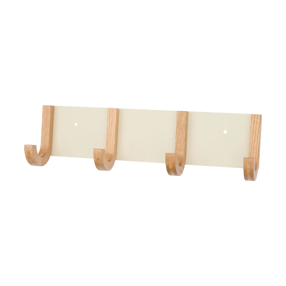 Design Letters - Jay Portemanteau, L 43 cm, chêne naturel / blanc crème Design Letters - Jay Portemanteau, L 43 cm, chêne naturel / blanc crème