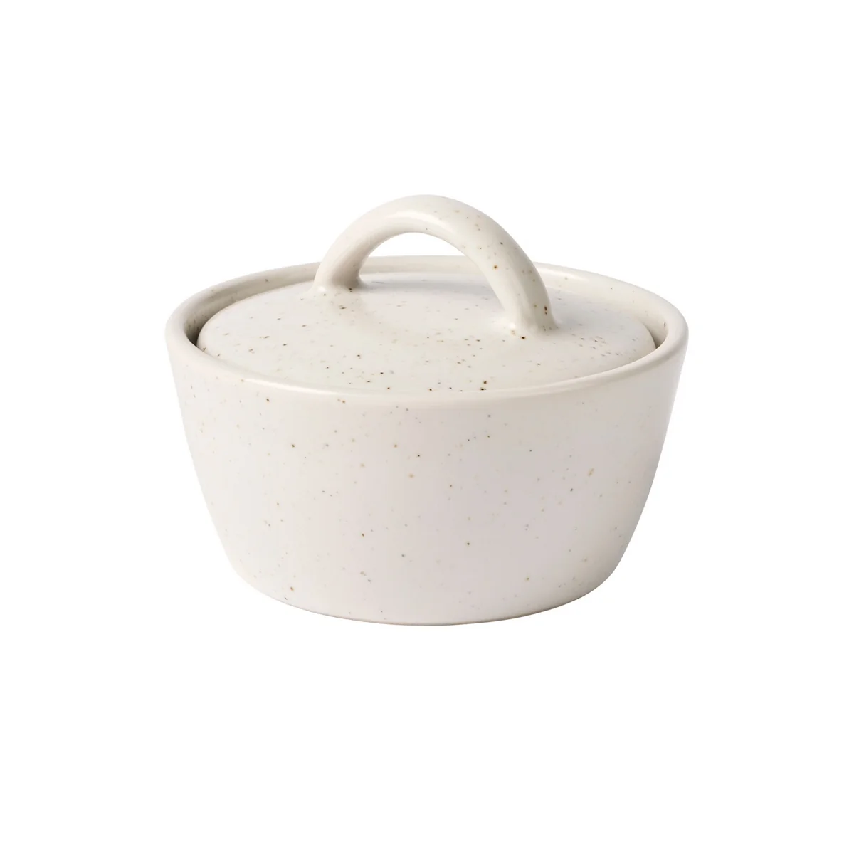 Broste Copenhagen - Nordic Vanilla Bol avec couvercle, Ø 8 cm x H 6 cm, blanc Broste Copenhagen - Nordic Vanilla Bol avec couvercle, Ø 8 cm x H 6 cm, blanc