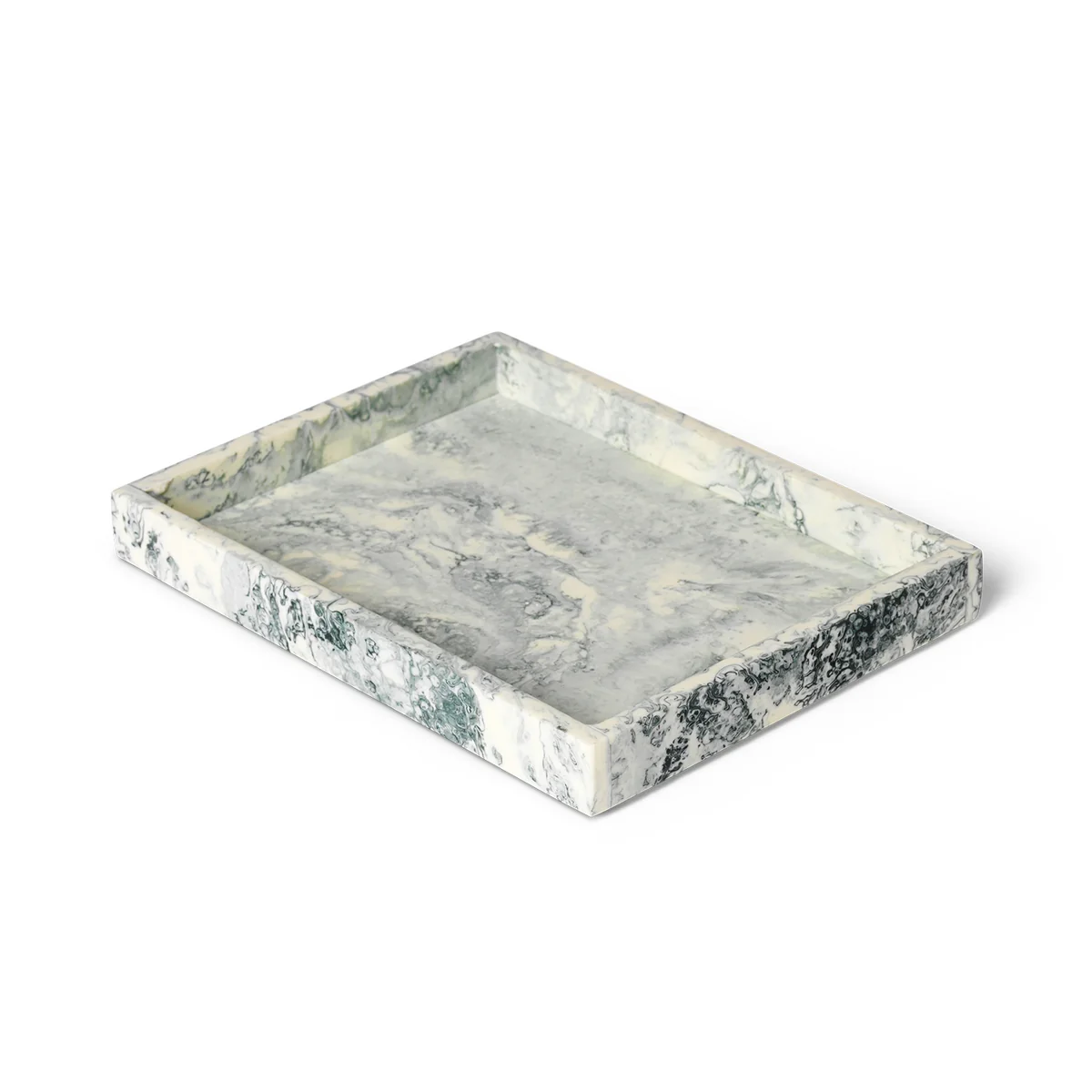 Ferm Living - Mist Plateau, 15 x 20 cm, emerald / off-white Ferm Living - Mist Plateau, 15 x 20 cm, emerald / off-white