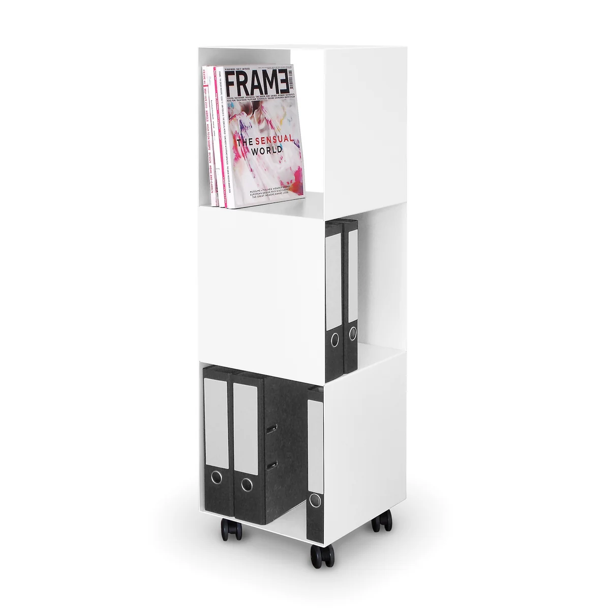 vonbox - 2side Rolltainer, blanc (RAL 9016) vonbox - 2side Rolltainer, blanc (RAL 9016)