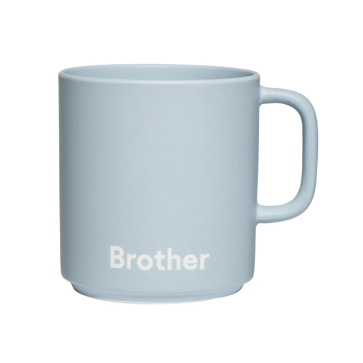 Design Letters - Tasse en porcelaine à anse « VIP Favourite », Brother / bleu clair Design Letters - Tasse en porcelaine à anse « VIP Favourite », Brother / bleu clair