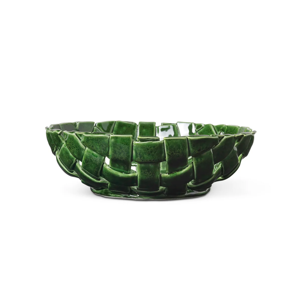 Ferm Living - Plait Coupe, Ø 30 cm, vert émeraude Ferm Living - Plait Coupe, Ø 30 cm, vert émeraude