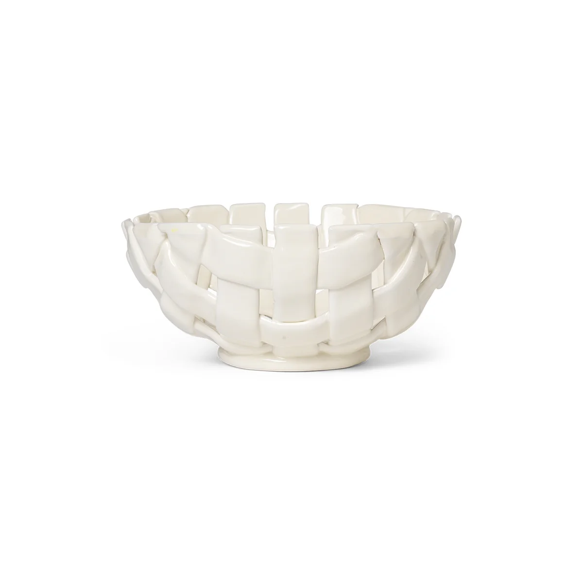 Ferm Living - Plait Coupe, Ø 24 cm, blanc cassé Ferm Living - Plait Coupe, Ø 24 cm, blanc cassé