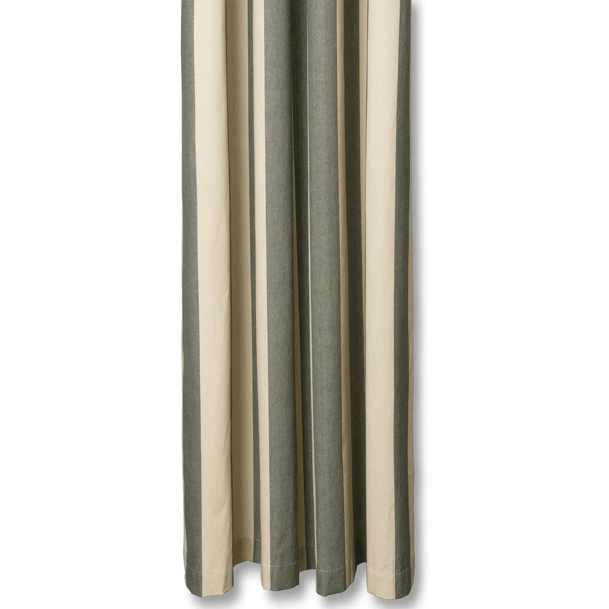 Ferm Living - Chambray Rideau de douche, lichen foncé / parchment