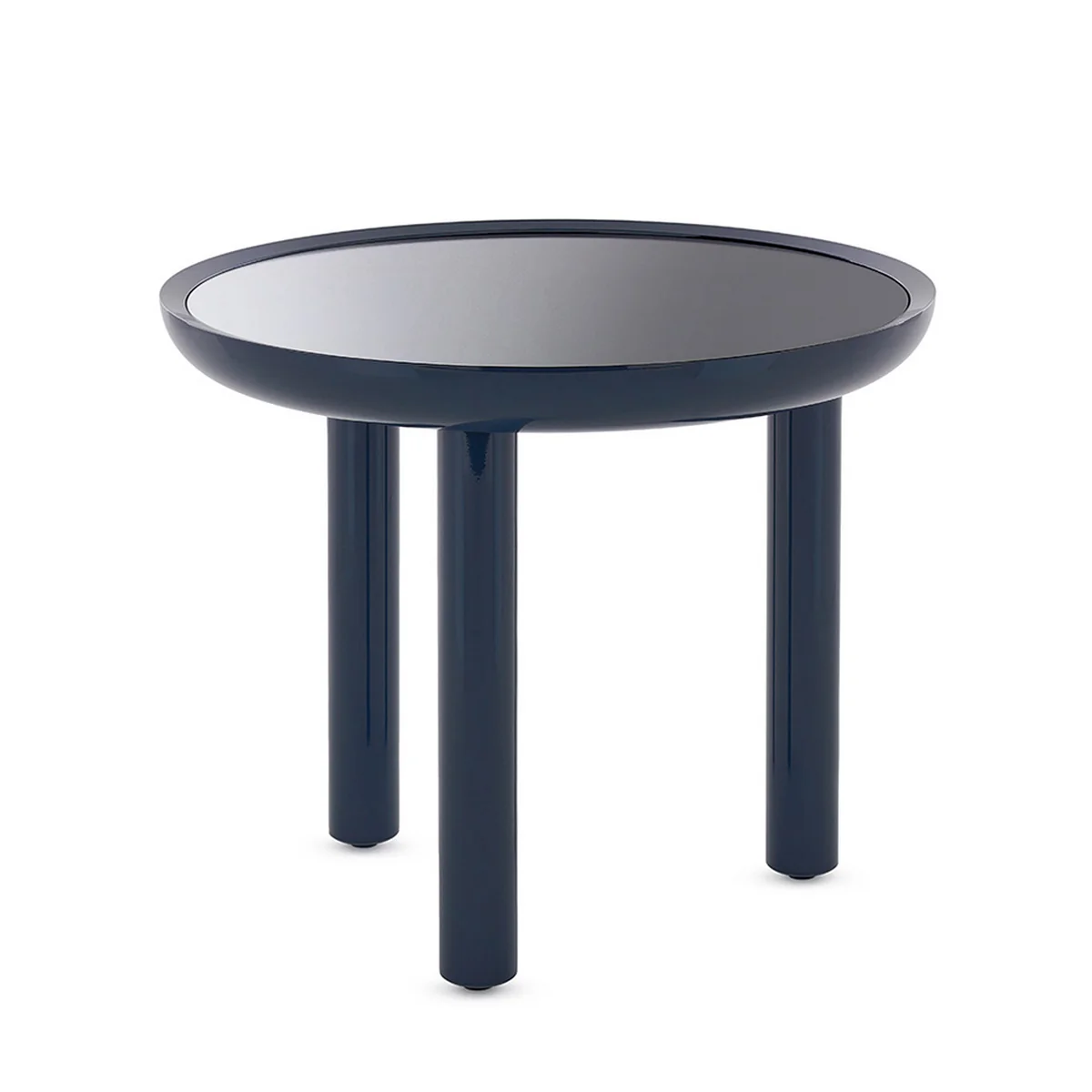 Kartell - K-Top Table d'appoint, H 50 cm / Ø 60 cm, miroir fumé / bleu Kartell - K-Top Table d'appoint, H 50 cm / Ø 60 cm, miroir fumé / bleu