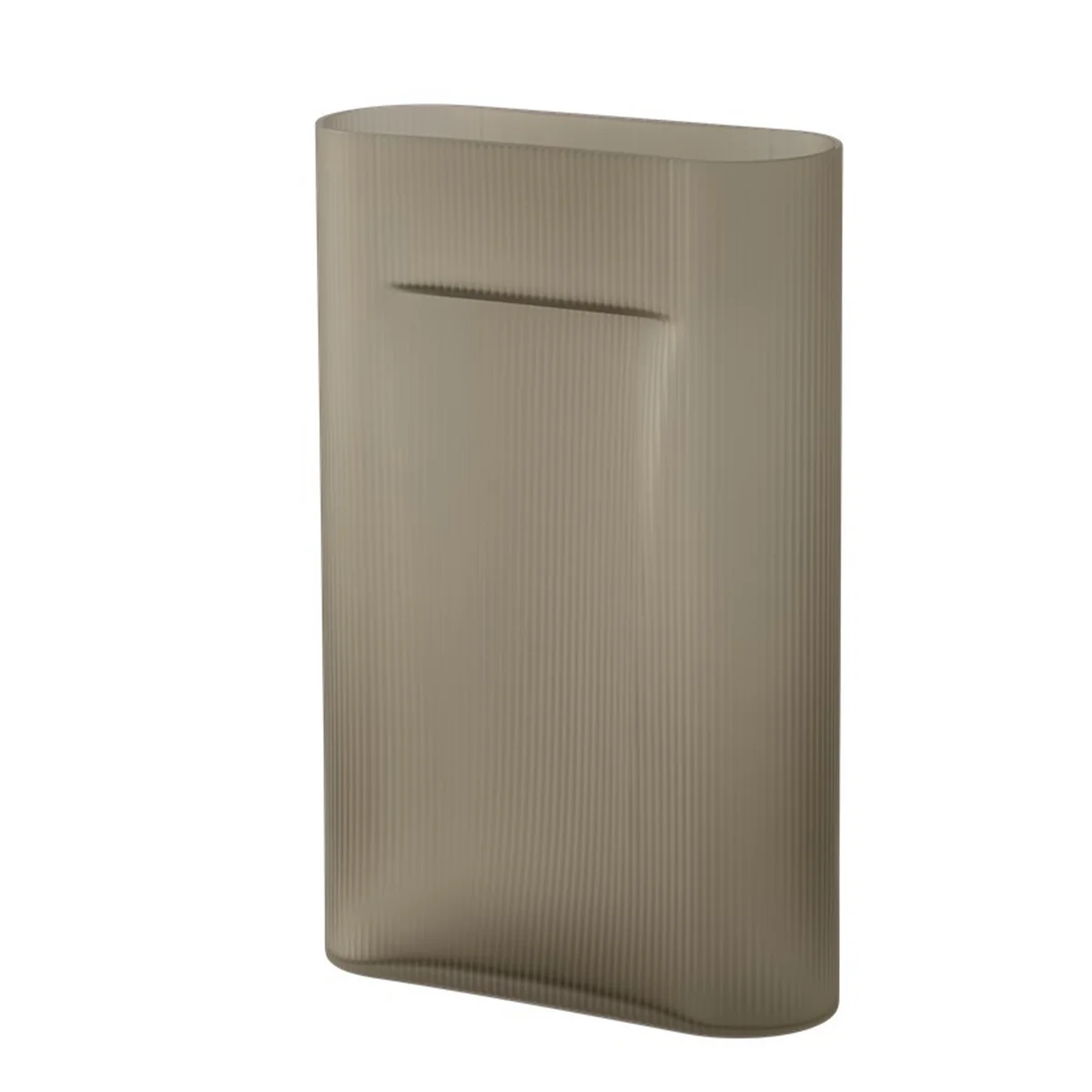 Muuto - Ridge Vase de sol H 48,5 cm, verre, taupe Muuto - Ridge Vase de sol H 48,5 cm, verre, taupe
