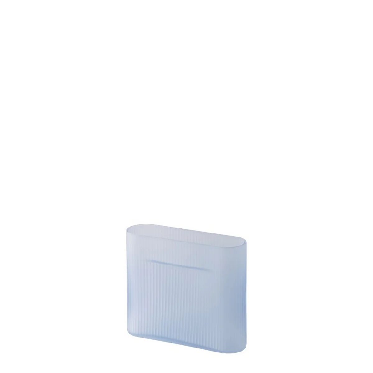 Muuto - Ridge Vase, H 16,5 cm, verre, bleu clair Muuto - Ridge Vase, H 16,5 cm, verre, bleu clair