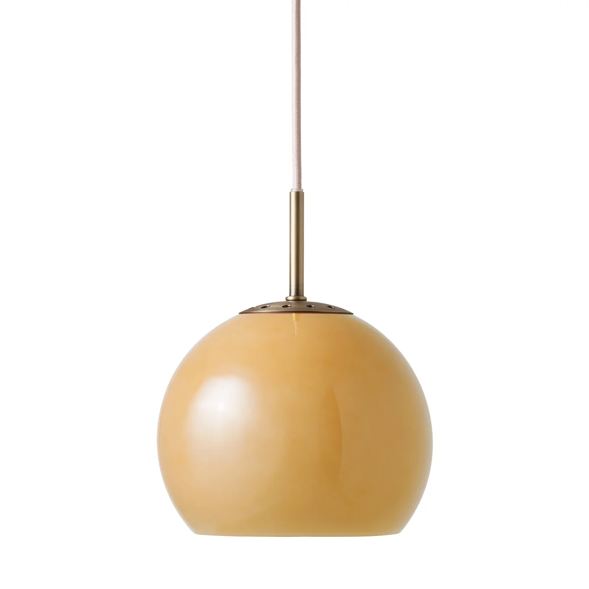 Frandsen - Ball Lampe à suspendre verre Ø 18 cm, ambre Frandsen - Ball Lampe à suspendre verre Ø 18 cm, ambre