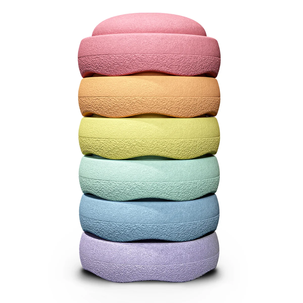 Stapelstein® - Original Grow, rainbow pastel (set de 6)