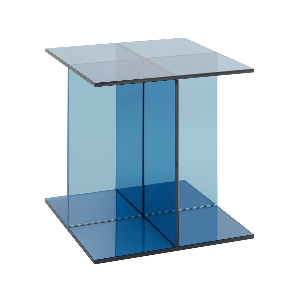 e15 - Vier Table d'appoint, 40 x 40 cm, bleu foncé e15 - Vier Table d'appoint, 40 x 40 cm, bleu foncé